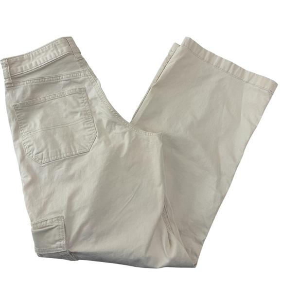 Hollister Women’s Ultra High-Rise Baggy Cargo Pants Grunge Skater Beige Size 4 - Picture 1 of 12